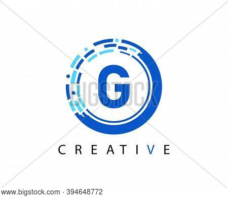 Letter G Digital Network , Technology And Digital Abstract Line Network Circuit Vector Logo. .