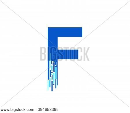 Letter F Digital Network , Technology And Digital Abstract Line F Network Circuit Vector Logo. .