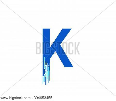 Letter K Digital Network , Technology And Digital Abstract Line K Network Circuit Vector Logo. .
