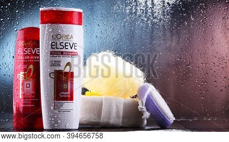 Containers Of Loreal Products In The Bathroom