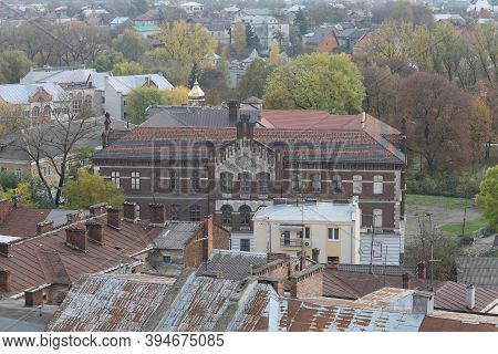 Drohobych, Ukraine - May 29, 2020: Panorama Of The Ancient City From A Height