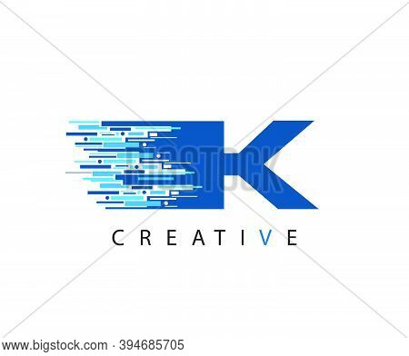 Letter K Digital Network , Technology And Digital Abstract Line K Network Circuit Vector Logo. .