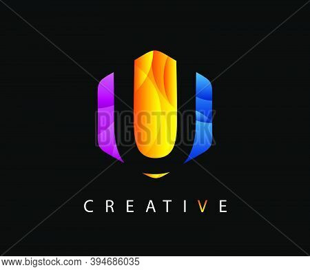 Letter U Digital Network , Technology And Digital Abstract Line U Network Circuit Vector Logo. .