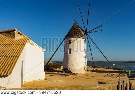 Windmill In San Pedro Del Pinatar, Spain