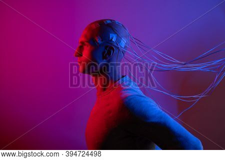 Technology-related Hazards, Human Species Change, Evolution, And Horrors. Neurointerface, Brain. Cyb