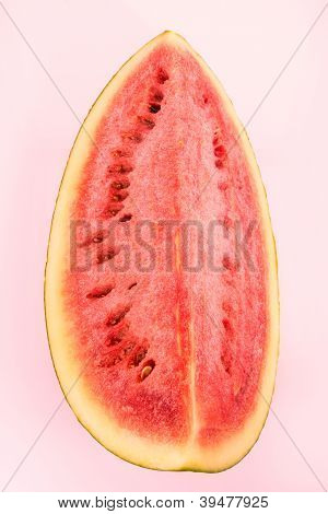 Wassermelone StÃ¼ck isoliert auf weiÃŸem Hintergrund