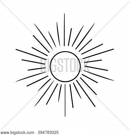 New Vector Vintage Red Rising Sun Or Sun Ray, Sun Burst Retro Background Design
