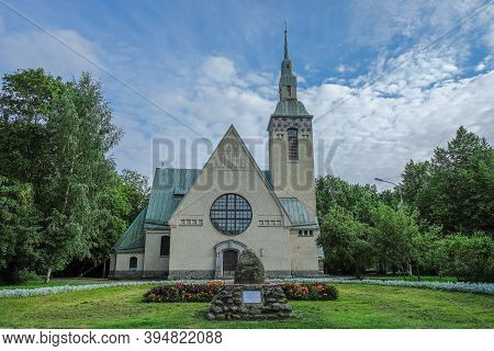 Russia, Zelenogorsk, Terijoki, August 2020: Zelenogorsk Lutheran Parish Of The Transfiguration Of Th