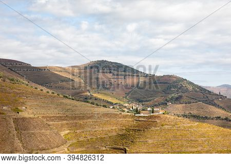 Top View Of River, The Hills With The 