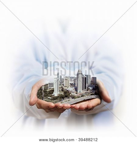 Paesaggio urbano moderno