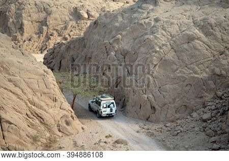 Toyota jeep popular for desert safari. Sharm El Sheikh, Egypt on November 8, 2020