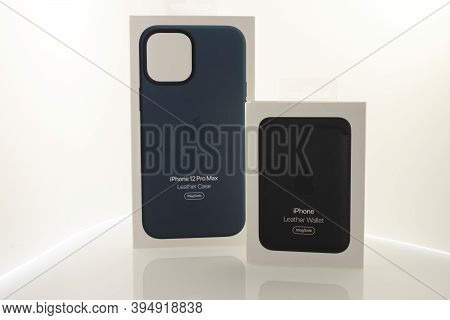 Frankfurt, Germany - November 13th 2020: A German Photographer Bought The New Iphone 12 Pro Max With