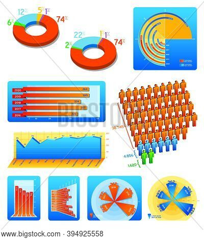 Set Modern Charts Vector & Photo (Free Trial) | Bigstock