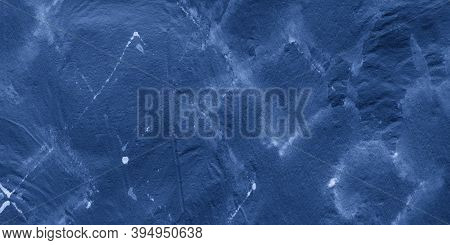 Indigo Watercolor Diagonal. Dark Blue Geometric Grunge. Indigo Watercolor Rhombus. Abstract Geometry