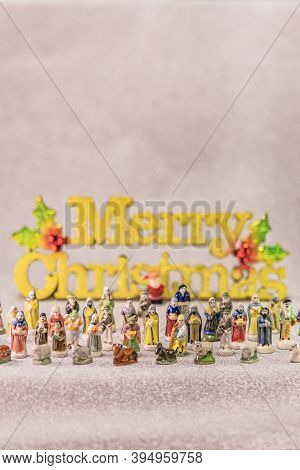 Small Figurines Of Santons From French Provence Used Like Beans Of The Cake Of The Kings During The 
