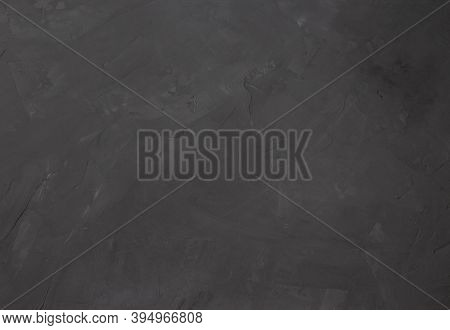 Black Stone Background, Grey Cement Texture, Dark Grey Slate Background. High Quality Photo
