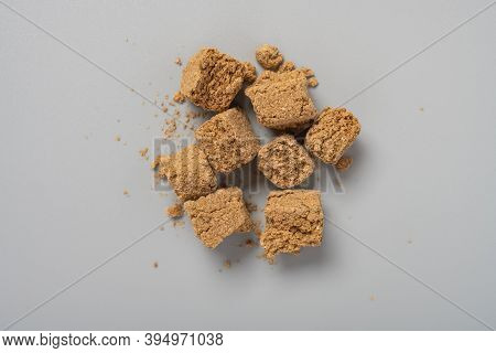 Top View Herb Medicine Liushenqu Or Maticated Leaven