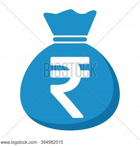 Money Bag Icon Isolated On White Background. Bank Symbol, Profit Graphic, Flat Web Sign