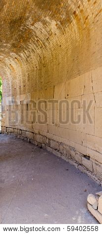 Monastery (friary) In Messara Valley At Crete Island In Greece. Messara - Is  Largest Plain In Crete