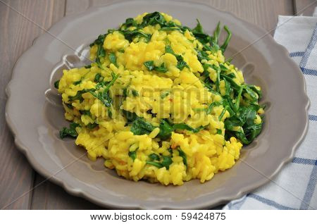 Risotto Milanese with saffron