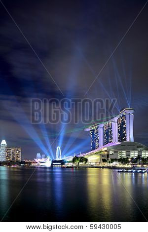 Sinagpore nigth with performance