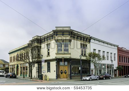 Typical Victorian Style Yellow Store