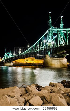 Szabadsag, Liberty Bridge In Budapest, Hungary