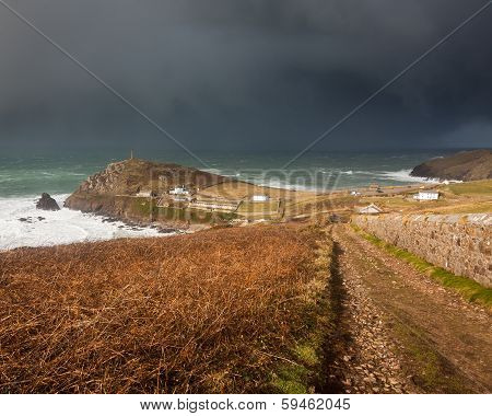 Cornish Coastpath At Cape Cornwall