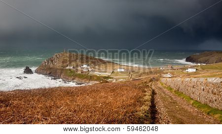 Cornish Coastpath At Cape Cornwall