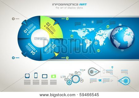 Modern Infographics template for data visualizations.