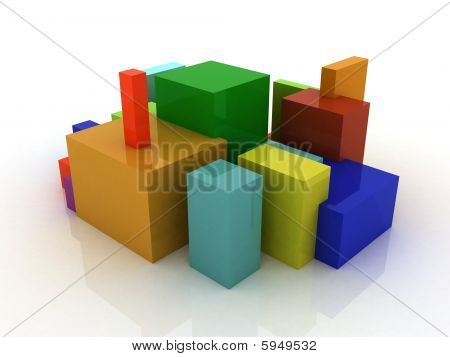 색된 상자