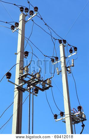 Tower of a high voltage
