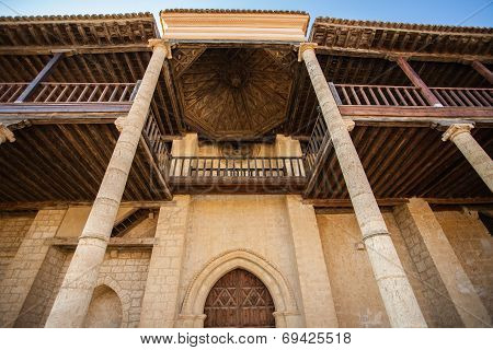 Santa Maria Church Main Entrance In Becerril De Campos Palencia Spain