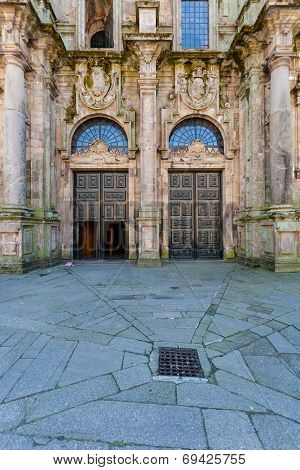 Santiago De Compostela Cathedral North Double Door Entrance