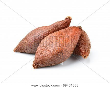 Salak Snake Fruit Isolated On White Background
