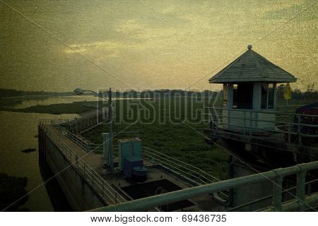 Landscape Of Chaopraya Dam Thailand
