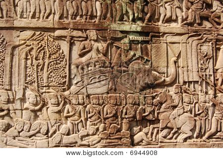 Angkor Wat ściany