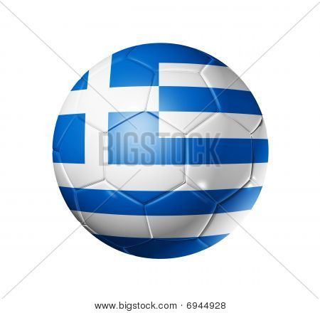 Pallone da calcio calcio con bandiera Grecia