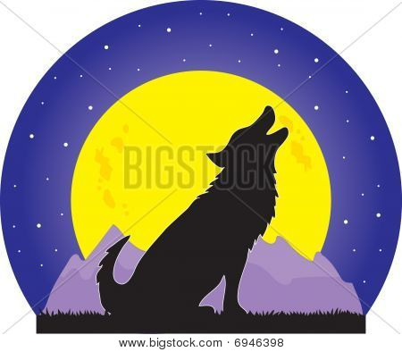 Lobo y la luna