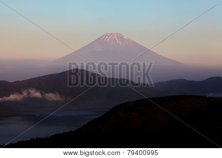 Lake ashi and Mountain Fuji at Hakone, Japan