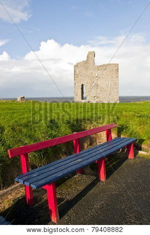 Benches To View Ballybunion Beach And Castle