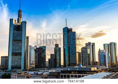 Aerial View Of Frankfurt