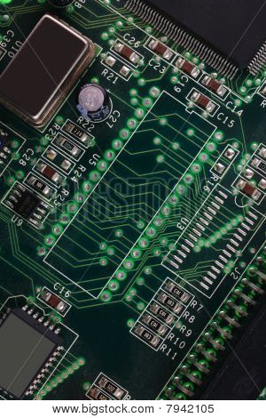 Vista posteriore della piastra di Computer