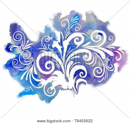 Watercolor background vector
