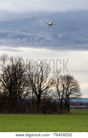 Drone Flying In Bad Weather