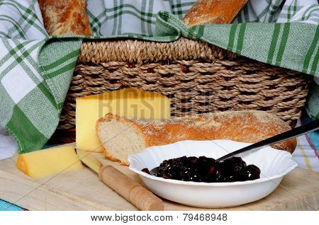 Traditional ploughmans lunch.