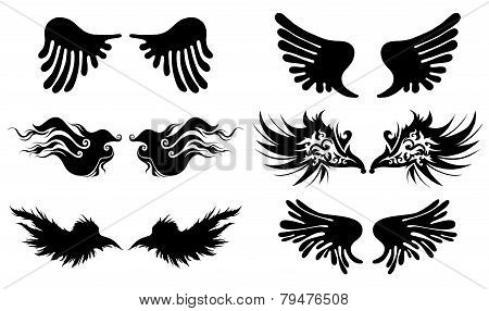 Artistic vector wings