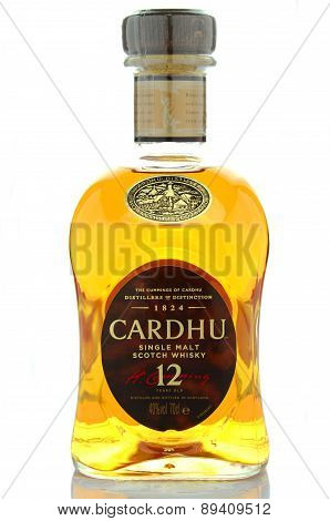 Cardhu whisky isolated on white background