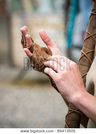 hand leather archers bands