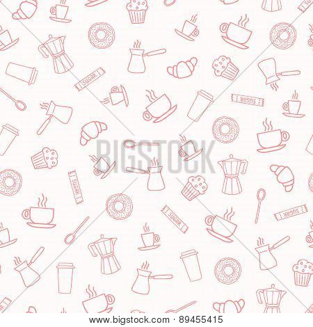 Coffee Seamless Pattern
